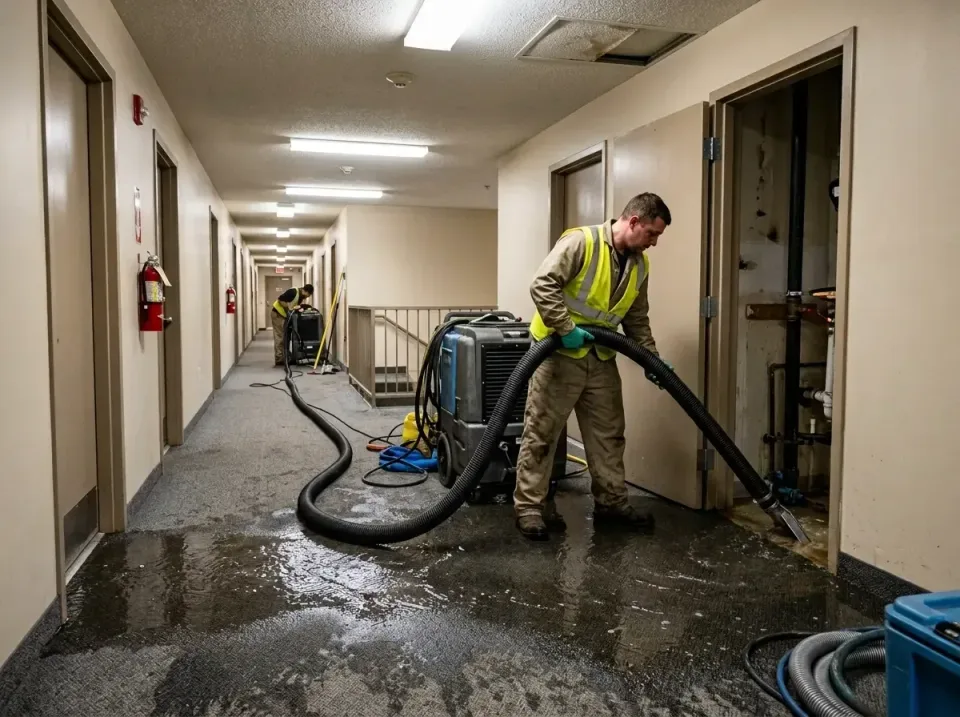 multi-unit-apartment-hallway-f-005 — frequently asked questions, Emergency Burst Pipe Water Extraction & Removal in Oakbrook…